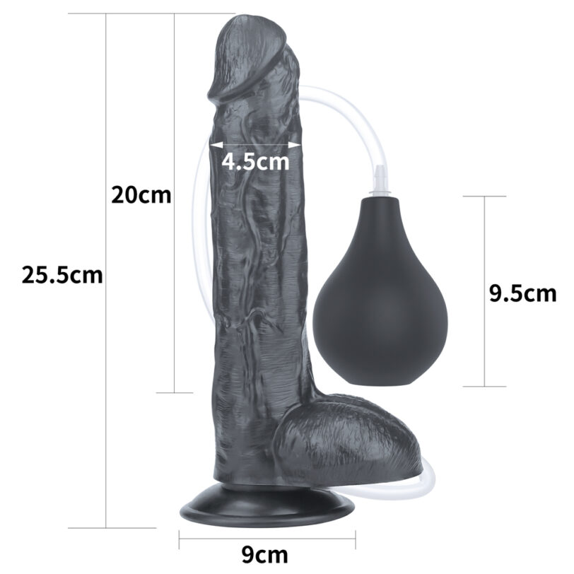 Czarny Duży Penis z Wytryskiem