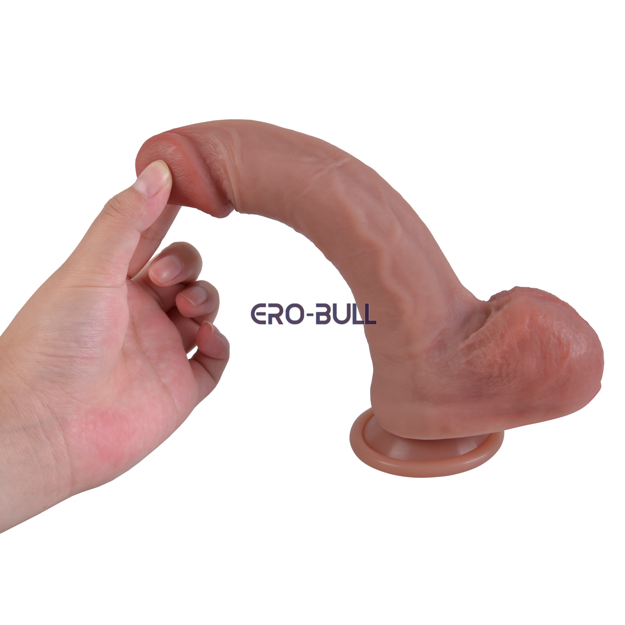 Penis Silikonowy Erospace 21 cm z Dwuwarstwową Skórą - obrazek 6