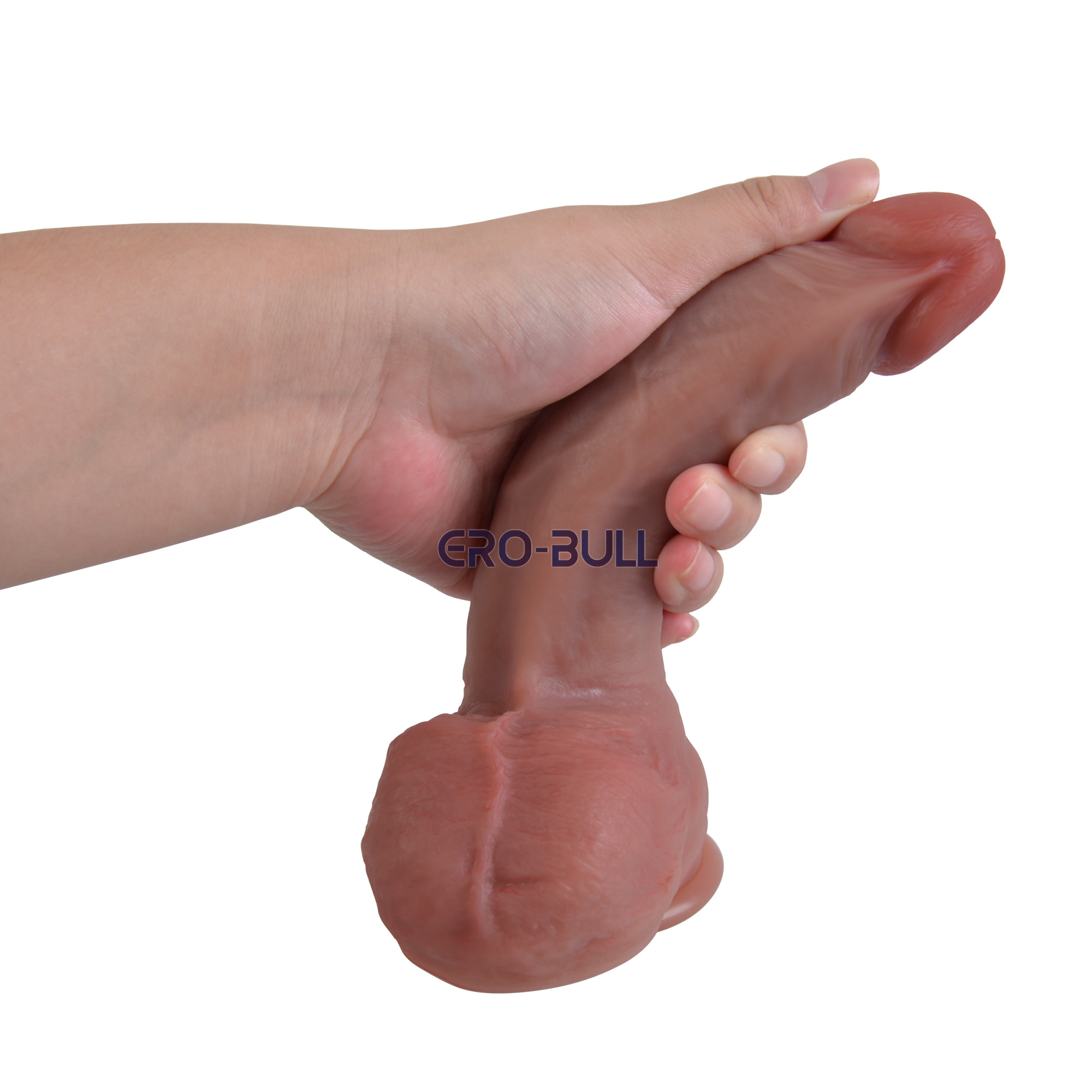 Penis Silikonowy Erospace 21 cm z Dwuwarstwową Skórą - obrazek 7