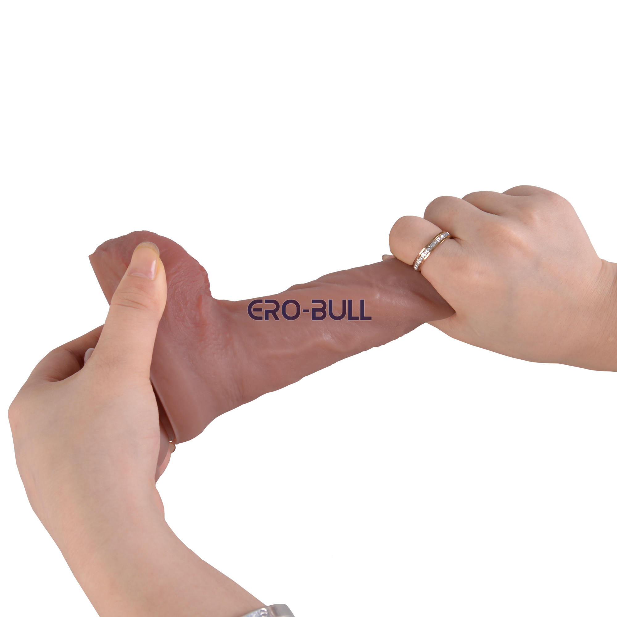 Penis Silikonowy Erospace 21 cm z Dwuwarstwową Skórą - obrazek 8